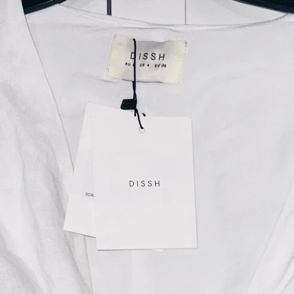 DISSH Hallie White Linen Top - Picture 7 of 7